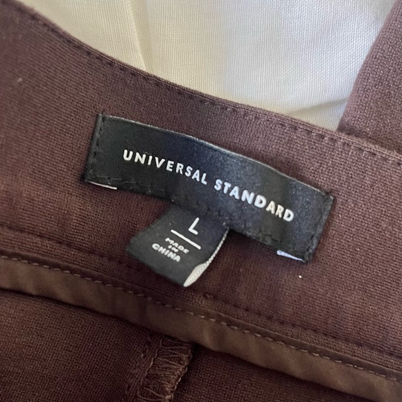 Universal Standard Plus-Sized Chocolate Brown Stretchy Pants SIZE LARGE 22-24 - Picture 7 of 10